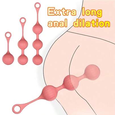 LANSKLBD Nuove perle anali in silicone liquido, plug anale morbido, palline anali stimolanti punto G, dilatatore anale, giocattoli sessuali per donne, uomini e massaggio prostatico