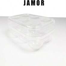 JAMOR 6 Grid Egg Storage Box Refrigerator Crisper Egg Protection Box Portable Egg Carriage Container For Camping Picnic Essential (White) - White - View 7