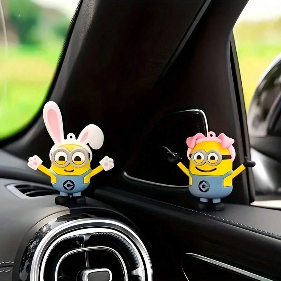 Minions 12 pezzi di graziose miniature di animaletti zodiacali dei Minions, adatte per decorare l'auto, come portachiavi, accessori da scrivania, ottimi regali per Natale, Ognissanti, Pasqua, Festa della Mamma, compleanni, Ringraziamento e altre festività per famiglie e amici