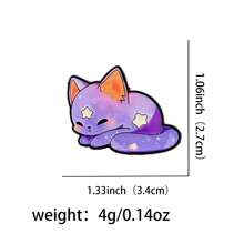 Süße Katze Emaille Anstecknadel Anstecker Abzeichen an Rucksack Damen Brosche Kleidung Geschenk Schmuck Mode Accessoires