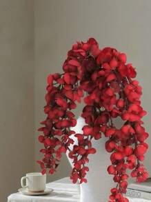 1 قطعة / 3 قطع / 5 قطع أكاسيا اصطناعية متدلية بطول 60 سم، مظهر واقعي مناسب للزفاف والحفلات والعطلات وأعياد الميلاد وديكور المشاهد والدعائم الفوتوغرافية، كلاسيكي بسيط، جودة ممتازة