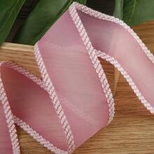 银色金属雪纺丝带,DIY服装,帽子,礼品盒,花卉装饰,蝴蝶结,发饰材料 - 彩色 - 查看 21