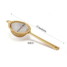 Nuevo tamiz de matcha de acero inoxidable con malla muy fina, a prueba de óxido. Colador de té fácil de limpiar, pequeños tamices de alimentos para la cocina - Multicolor - Ver 13