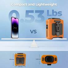 10000mAh Portable Waist Fan, 40H Cooling Personal Wearable Fan With Dual Clip, Flashlight, 5 Speeds, Rechargeable Battery Powered Belt Fan For Outdoor Jobsite