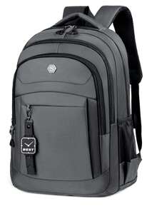 Reinforced Waterproof Large Capacity Bag, College Students Schoolbag, Going Out Computer Backpack, Casual Travel Backpack Laptop Bag For Men - Multicolor - View 6