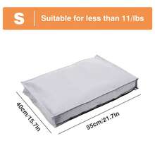 Almofada de Cama de Alta Densidade para Cães e Gatos, Resistente a Mordidas, à Prova de Arranhões, Impermeável, Capa Removível e Lavável em Máquina, Antiderrapante, Múltiplos Tamanhos e Cores Disponíveis, Enchimento de Alta Densidade, Retorno Suave