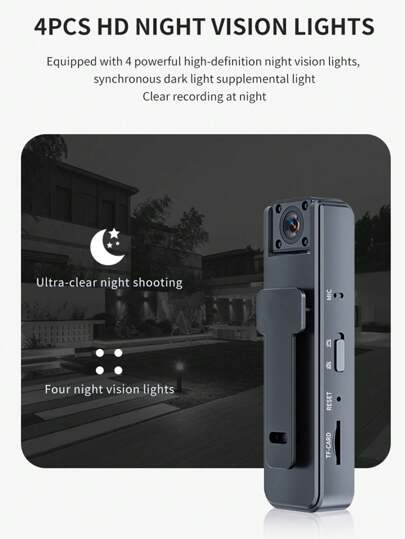 Mini Pocket Camera, 1080p FHD Sports Action Portable Small Body Rotating Outdoor Bicycle Recorder Camcorder, Cycling DV Battery Powered, Work view 2