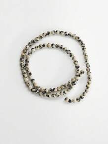 1 Strand Natural Dalmatian Jasper Round Beads Healing Energy Gemstone Loose Beads DIY Jewelry Making For Bracelet Necklace 4mm 6mm 8mm 10mm