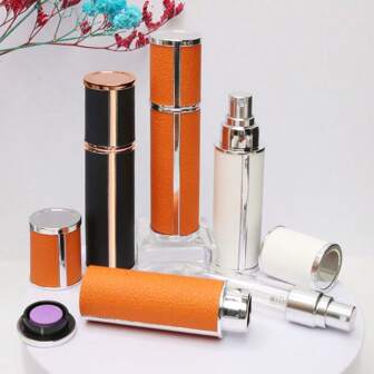 Artificial Leather Perfume Bottle, Refillable 5ml Perfume Atomizer Spray Bottle, Can Be Repeatedly Refilled Vacation Travel Accessories Summer Travel Essentials Travel