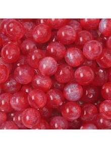 新款50-100颗魔力星空细闪树脂珠8-10mm圆形石珠水晶散珠光滑间隔珠手链串珠饰品制作DIY友谊手链项链耳环工艺品 - 彩色 - 查看 20