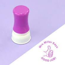 Customizable Personalized Name Round Teacher Encouragement Stamps - Suitable For Classroom Rewards And Office Use, Essential Tools For Teaching And Office Work.,Back To School,School Supplies,Multi-Functional,Ornamental,Reusable,Modern,Colorful,Cute,Vintage,Cartoon,Kawaii,Custom,Personalized,Unique,Customized,Workers,Clients,Students,For Business/Work/Office,For School,Office & School Supplies,Xmas Decoration,Solid Color Name Stamp