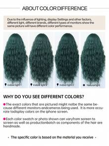 时尚气质橄榄绿耐热合成28英寸长卷发无刘海假发，适合女士音乐会、舞厅、生日、派对、婚礼 - 橄欖綠 - 查看 9