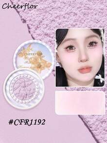 CHEERFLOR Embossed Single Color Blush, Cheeks Powder Blush, Smooth Mate Face Blush, Light, Smooth, Facial Beauty Cosmetic Makeup - CFR1192 - View 3