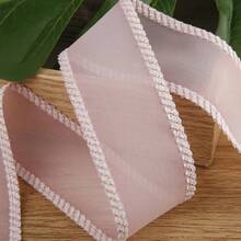 银色金属雪纺丝带,DIY服装,帽子,礼品盒,花卉装饰,蝴蝶结,发饰材料 - 彩色 - 查看 17