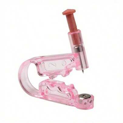 Ear Stud Piercing Gun Set, Stainless Steel Stud Earrings, Synthetic Material Piercing Tool Set, Uncoated - Painless And Sterile Earlobe, Cartilage, Earwheel Piercing Gun