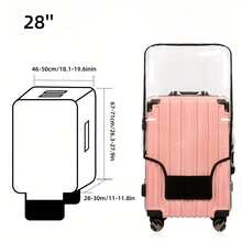 Thickened, Wear-Resistant Protective Case, Transparent Dust Cover, Waterproof Suitcase Cover For Travel Luggage Travel Essentials Travel Accessories Vacation Summer Holiday Back To School Bag For School School Accessories School Stuff - Clear - View 16