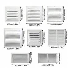 Air Vent Grille Ventilation Cover Metal Window Square Vent Insect Screen Cover Aluminum Alloy Heating Cooling Vents Plate