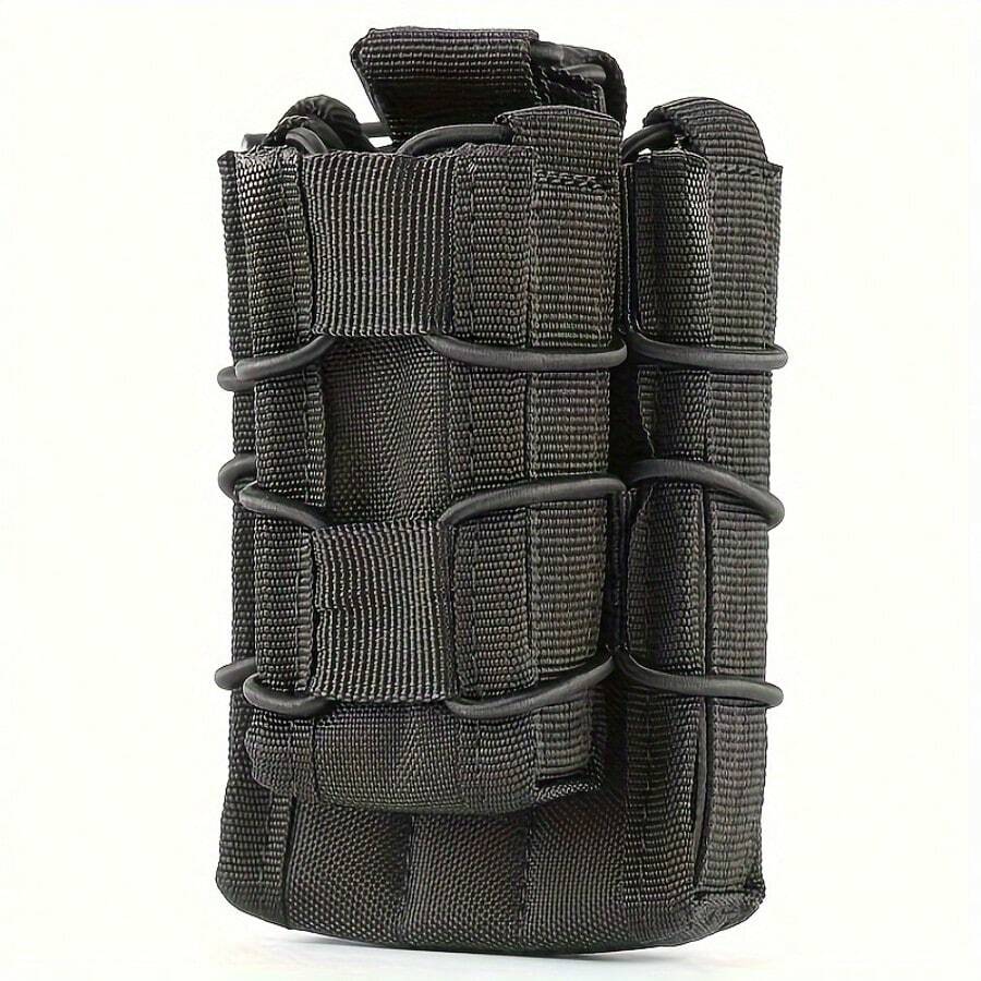 1 件装轻质尼龙 Molle 弹匣袋战术狩猎腰带弹匣包户外使用 PC 板携带器 - 彩色 - 查看 1