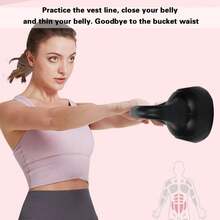 4-10KG Cement Kettlebells, Suitable For Gym, Home Use, And Gifting To Friends, Can Exercise Rolling, Weightlifting, Squats, And Abs - Black - View 4