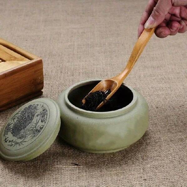 Cuillère à thé en bambou, pelle, ustensile de cérémonie Kung Fu Matcha, tradition orientale