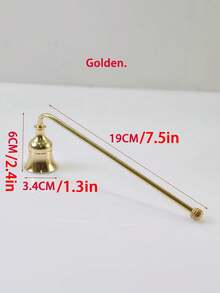 1pc Multi-Color Metal Candle Snuffer - Elegant Handle Design For Flame Extinguishing, Holiday Home Decor Gift For Christmas, Valentine's, Birthdays & Thanksgiving, Festive Accessory | Sophisticated Style | Robust Construction