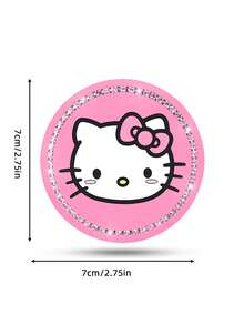 2件装Kitty Cat硅胶汽车杯架杯垫 水钻装饰PVC防滑垫 隔热垫 汽车内饰配件 - 彩色 - 查看 13