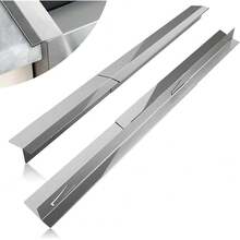 New-2025- 16.5"-32" Stove Counter Gap Covers, Stainls Steel Stove Guard, Cooktop Trim Kit, Stove Gap Guards, Oven Gap Filler, Heat Ristant & Effectively Protect Stove Gap Filler, Sier (2PCS) - 說16.5-32英寸 - 查看 1