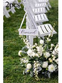 1 pieza Señal reservada para boda, Señal reservada, Señal de boda reservada, Señal de boda reservada, Señal de silla reservada, Señal de mesa reservada, Cartel de boda de acrílico, Señales reservadas, Carteles de boda, Señalización de boda, Señales de boda reservadas, Decoración de boda, Regalos de cumpleaños de verano, Útiles escolares, Decoración de habitación - Multicolor - Ver 18