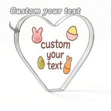 1pc Acrylic Decorations Custom Easter Acrylic Heart Plaque With Carrots, Personalized Spring Holiday Decor For Easter Table, Cute Gift Idea For Children, Girlfriend, Or Family, Bunny And Carrot Theme Ornament, Transparent Acrylic Block For Easter Sunday Display, Thoughtful Keepsake For Easter Party