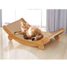 Combo de Tabla rascadora de sisal, Almohadilla rascadora duradera y sin desorden, Mueble para gatos Sofá Cama todoen-uno Plataforma para escalar, Juguete de gran tamaño