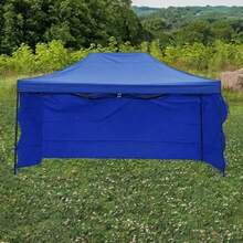 Carpa toldo plegable con paredes tamaño 3x45 metros lona impermeable resistente para exteriores protección contra sol y lluvia fácil instalación desmontable portátil ideal eventos jardín terraza camping fiestas reuniones uso comercial multifuncional durable accesorios toldos - Azul - Ver 8
