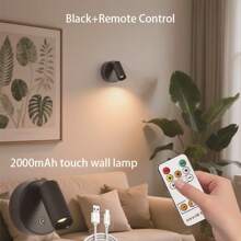 1 Stück Fernbedienungsanzeige Licht, USB aufladbarer Scheinwerfer, magnetisch verstellbare Wandleuchte, energiesparende abnehmbare Wandleuchte, Knopfsteuerung und Lithium-Akku geeignet für Flure, Eingänge und Außenbeleuchtung