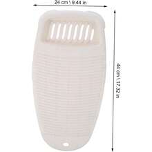 Plastic Washboard Household Hand Washboard Laundry Wash Boards Thickened Scrubbing Board Laundry Supplies - 灰色 - 查看 2
