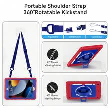1pc Stock Case With Pencil Holder [360° Rotating Hand Strap] &Stand