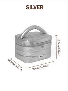 1 szt. Duża pojemność kosmetyczki, przenośna kosmetyczka, duża pojemność podróżna kosmetyczka organizer, czarna kosmetyczka dla kobiet dla dziewcząt podróżujących z uchwytem i przegrodą, wodoodporna kosmetyczka podróżna organizer na akcesoria, szampon, pełnowymiarowy pojemnik, kosmetyki, boho vibes, na wakacje na plaży, kolekcja łazienkowa, kolekcja sypialniana, duża pojemność