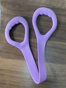 1 件阻力瑜伽健身带 - 高弹性 TPE 面料，无按扣，1 件装，适合女性肩部和背部伸展，家庭健身带健身房配件