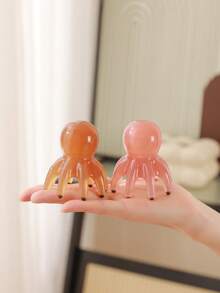 1 chiếc lược chải tóc massage bạch tuộc, lược bấm huyệt đầu để giảm ngứa da đầu - Nhiều màu - Xem 6