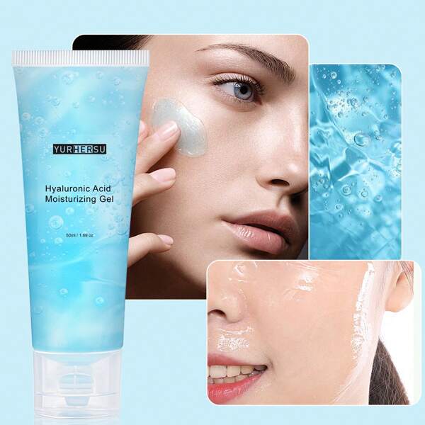 50ml (1.75 Oz) Moisturizing Gel, Enriched With Hyaluronic Acid, Deeply Hydrates And Nourishes The Skin, Providing Good Moisturizing Effects, Suitable For All Skin Types