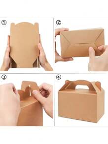 30 pièces Boîtes à gâteau en papier kraft (15,24 cm x 8,89 cm x 8,89 cm), boîtes à pain, pâtisseries, gâteaux, chocolats, biscuits, tartes et autres pâtisseries, cadeaux de fête d'anniversaire, cadeaux de fête de mariage, ustensiles de cuisine, accessoires de cuisine, fournitures de cuisine de la maison