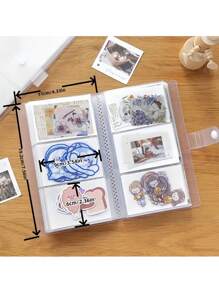84/120/240 Kapazität tragbares klares Kunststoff Fotoalbum, transparenter Vinylaufbewahrungsordner für Fotos, Heimdekor Aufbewahrungsordner für Fotos, Ausweise, Visitenkarten, Bankkarten, Kinotickets, Briefmarken, Postkarten - Heimdekor Aufbewahrungsordner für Hochzeitsgästebücher, essentielle Büroartikel, Geburtstags-, Party- und Einschulungsgeschenke, Schulbedarf