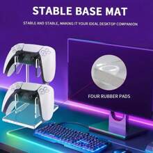 1pc Universal Acrylic Headphone Hanger Rack, Removable Desktop Display Stand, Suitable Compatible With PS4/Switch Game Controller And Headset