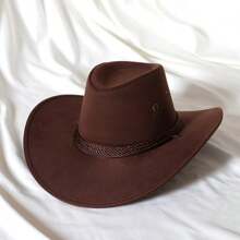 1 retroer westlicher Denim Damenhut, Halloween Stoff Soft PU Seil Kostümhut für Damen und Herren, Alltag, Reisen, Urlaub, Festivals, Sonnenschutz, Outdoor
