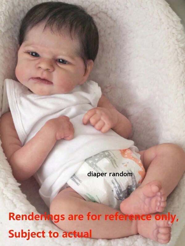 Muñeca bebé renacida de vinilo suave de 18 pulgadas y 45 cm, niña princesa, juguete para bebé recién nacido, muñeca artística para vestir con textura de mármol 3D, piel con venas visibles, realista.