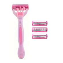 这款女士三层剃须刀是一款手动剃须套装，配备防滑条，带来顺滑舒适的剃须体验。它适用于10种场合，是女性日常剃须的必备工具，也是一款经典的女士剃须刀。 - 淺粉色 - 查看 7