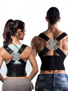 1pc Adjustable Breathable Posture Corrector, Belt With Lumbar Support , Improve Spine Alignment For Office/Home/Gym Use, Invisible Back Brace, For Healthy Posture Exercise Waist Belt Suitable For Workout Home Sports And Walk