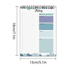 1pc/4 Styles, B6 Daily Delegate Notepad-To-Do Notebook, Double Sided 60 Pages 100gsm Thick Paper 7.1x5.1in Coil Notepad, Daily Planner, Work Planner, Back-To-School Season, School Supplies, Notebooks School Supplies, Back To School
