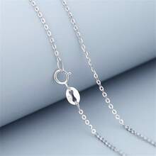 Elegante collar de plata de ley 925 para mujer, diseño simple y elegante, regalo perfecto para looks casuales y ocasiones especiales, joyería de cadena a la clavícula para todas las temporadas, estilo sexy y lindo, de moda