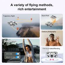 TOKQI 75g Mini Drone With HD Dual Cameras, Remote Control Quadcopter With Obstacle Avoidance, Fast Shooting, Video Stabilization, Built-In Propeller Guard, Toy RC Airplane