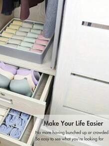 6/7/8/24 Grids Fabric Bra Storage Box, Lingerie & Socks Organizerbedroom,Organizer,Organiser,Home Storage,White T Shirt Women,Black Pants Women,Ladies Winter Clothes,Dress,Winter Clothes For Ladies,Elegant Woman Dresses,White Shirt For Ladies,Long Sleeve,White Jumpsuit For Women,Spring Dresses For Women,Spring Outfits For Women,Spring,Spring Clothes,Minimalist,Summer Tops