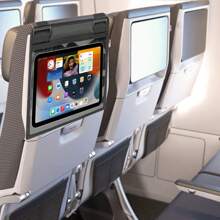 1 pièce Sac de rangement pour support de tablette monté sur le de siège de voiture/avion noir. Accessoires de voyage essentiels pour les vacances, l'été, les congés scolaires